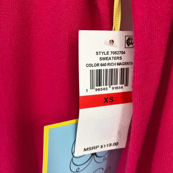 CECE Womens Sweater Dress XS 0-2 Pink Long Sleeve Knit Fit & Flare NWT - Picture 6 of 9